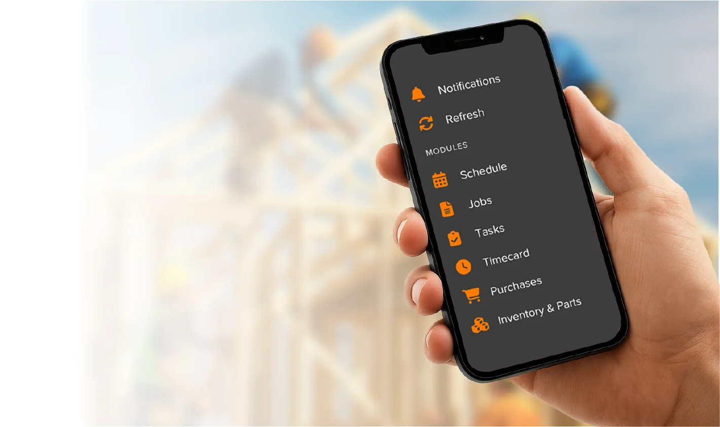RenovisionTech construction management software dashboard showing project analytics and real-time data